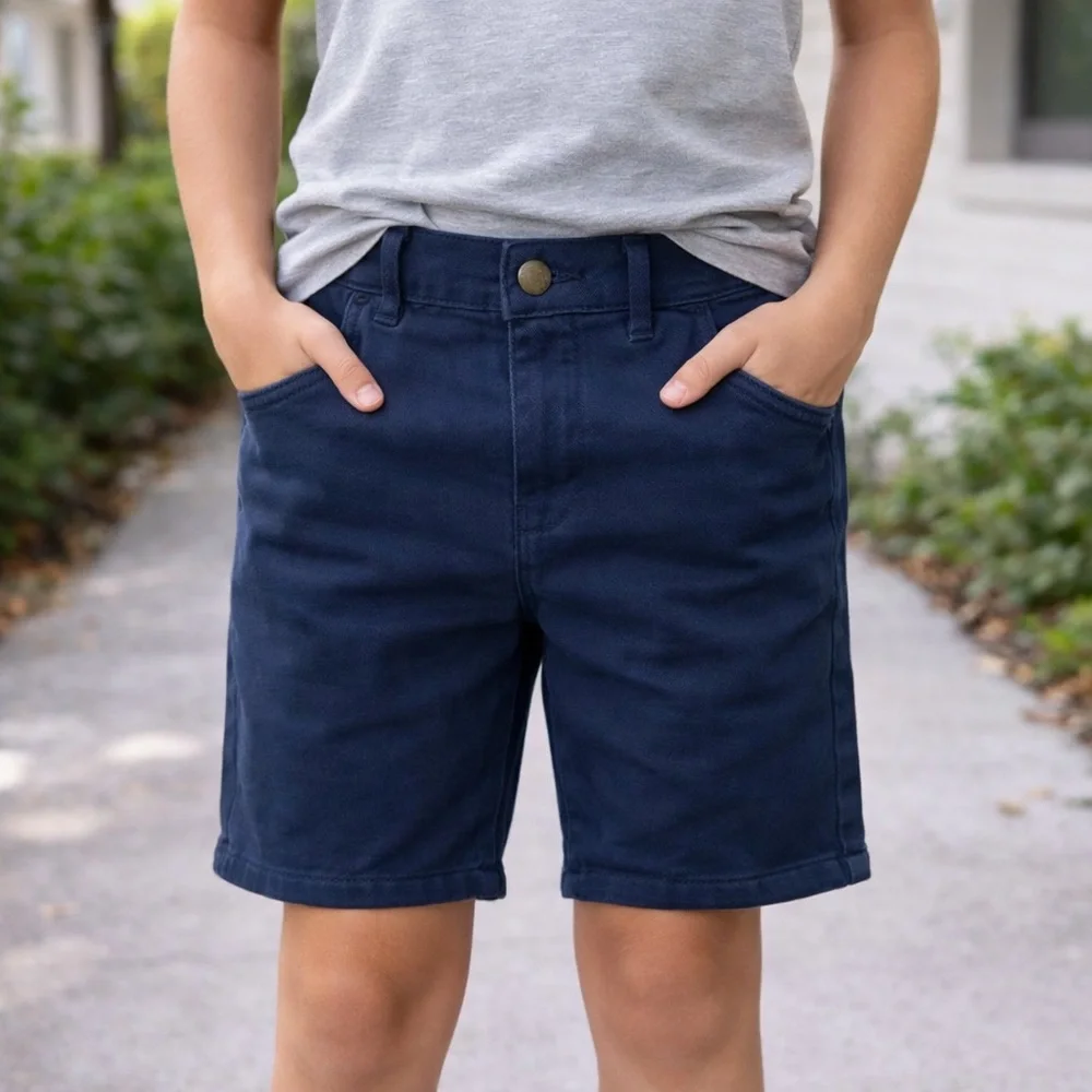 Signature by Levi Strauss & Co. Navy Stretch Shorts Kids Waterless Size‎ 10